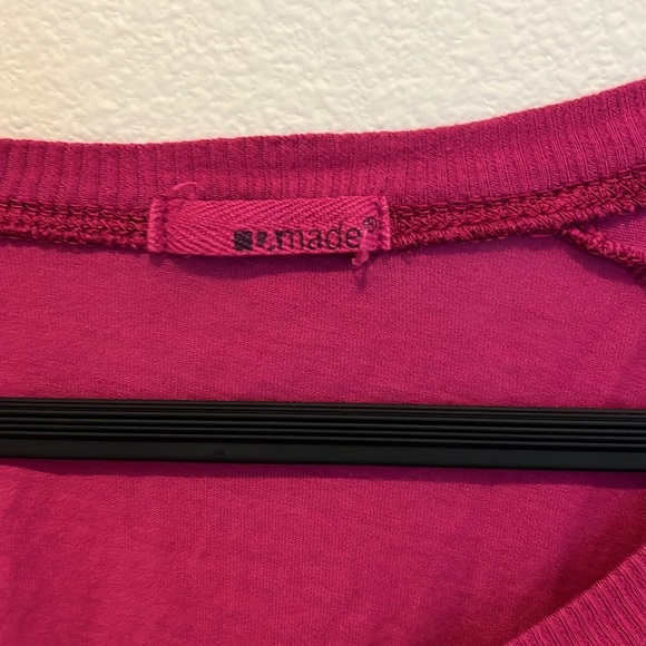 Amade scoop neck long sleeve cotton shirt M - Picture 2 of 4